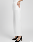 White Straight Pant