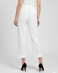White Straight Pant